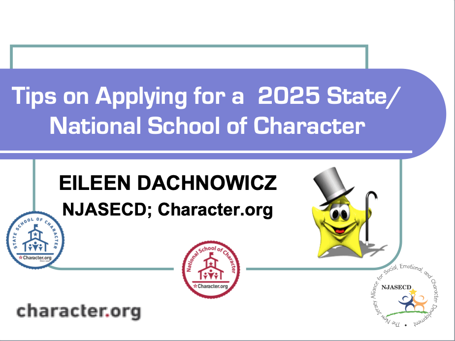 Tips for Applying to be a School of Character (2025 Cycle)